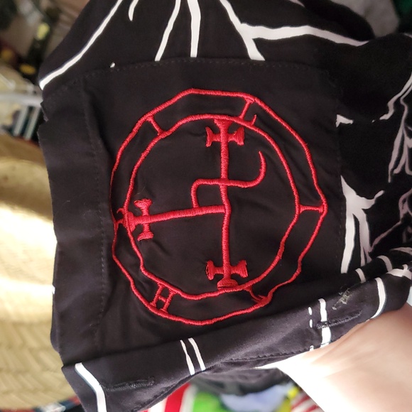 Killstar Men's Small Spider-web Button Up - Picture 3 of 3